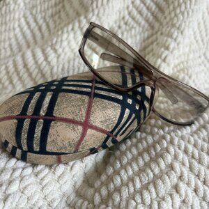 Burberry Retro Sunglasses Champagne Acetate Beige with case